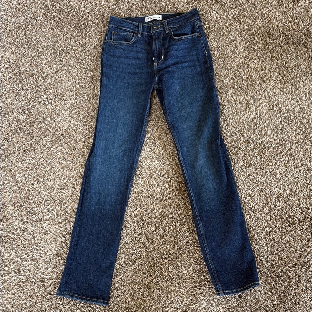 Zara Women's straight Blue Jeans